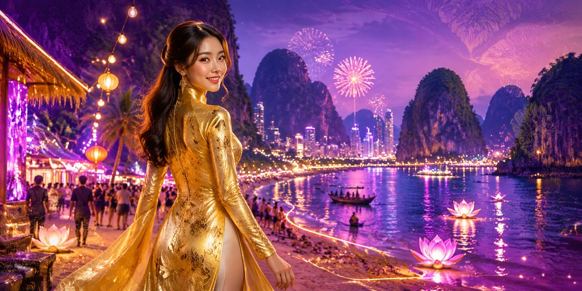 Người chơi tại Ninh Bình mặc áo dài thưởng thức casino và giải trí trực tuyến trên thiết bị di động