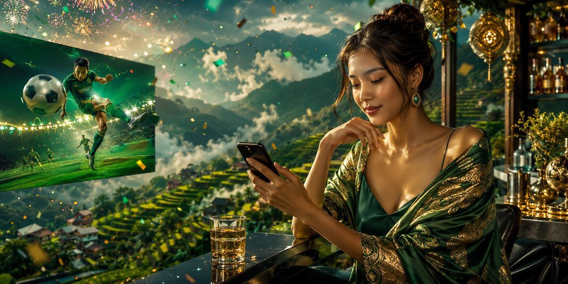 Không khí lễ hội cá cược thể thao tại Sapa với màn hình hiển thị kết quả và ưu đãi